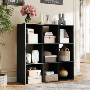 JHK 9 Cube Storage  Wooden Shelf