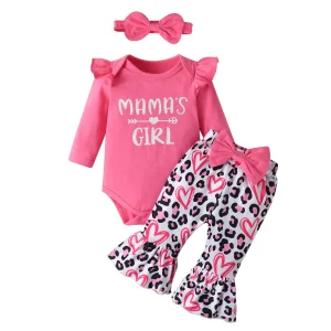 Girl Outfit Top and Flared Pants with Headband