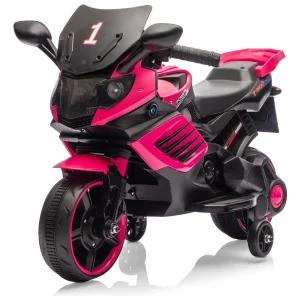 6V Kids Motorcycle, with Training Wheels
