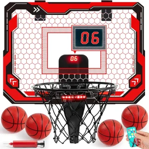 Mini Basket Ball Hoop with Scoreboard & 4 Balls