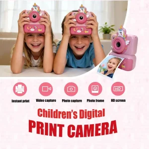 Unicorn Kids Instant Print Digital Camera  Creative Educational